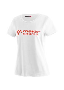 Maier Sports Damen Funktionsshirt "MS Tee W", weiß, Gr. 34, 90% Baumwolle, 10% Elasthan, Shirts, Vielseitiges Rundhalsshirt aus elastischem Material