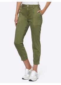 Heine Damen Bequeme Jeans, grün, Gr. 46, unifarben, 96% Baumwolle, 4% Elasthan, Jeans
