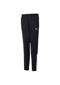 Puma Kinder Trainingshose "TEAMLIGA TRAINING PANTS JR", schwarz-weiß, sportlich, Gr. 152, unifarben, Piquu00e9, Obermaterial: 100% Polyester, Hosen