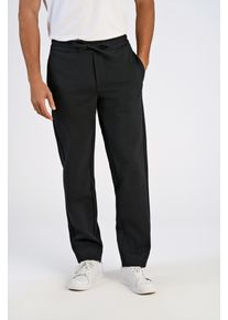 LINDBERGH Herren Jogginghose, schwarz, casual, Gr. S, unifarben, Web, Obermaterial: 75% Polyester, 22% Viskose, 3% Elasthan, Hosen, mit elastischem