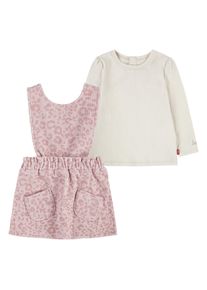 LEVI'S KIDS Baby Shirt & Rock, weiß, casual, Gr. 12M, bedruckt, Jersey, Web, Obermaterial: 100% Baumwolle. Unterteil: 70% Baumwolle, 27% Polyester,
