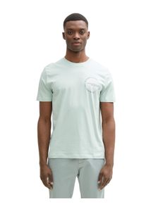 Herren T-Shirt, grün, modisch, Gr. XXL, Tom Tailor Denim, bedruckt, Jersey, Obermaterial: 100% Baumwolle, Shirts, mit verschiedenen Logo Prints