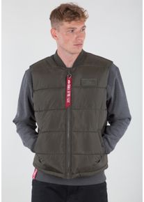 Herren Funktionsweste "Alpha Industries Men - Vests Puffer Vest Light Weight", grün, Gr. XL, Alpha Industries, Obermaterial: 100% Polyester, Futter: