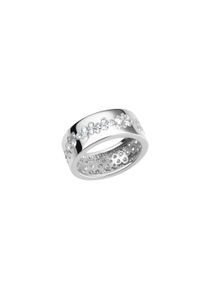 Vivance Damen Fingerring "925/- Sterling Silber rhodiniert glanz Zirkonia", 019 (60,0), Silber 925 (Sterlingsilber), weiß, Silber 925