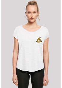 F4NT4STIC Damen T-Shirt "Rubber Duck Wizard Long", weiß, casual, Gr. XXL, Obermaterial: 100% Baumwolle, Shirts, Print