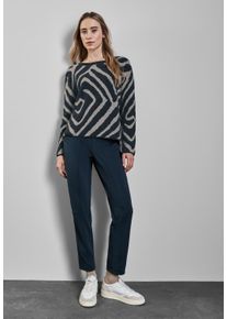 Street One Damen Strickpullover, grün, casual, Gr. 38, gemustert, Stoff, 85% Polyester, 9% Polyacryl, 5% Baumwolle, 1% Elasthan, Pullover, aus