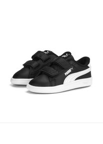 Puma Kinder Sneaker "Smash 3.0 Leather V Sneakers Kinder", Gr. 22, schwarz-weiß, Obermaterial: Leder, Synthetik; Futter: Textil; Innensohle: Textil;