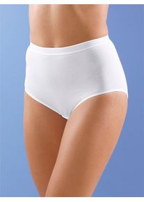 Nina von C. Damen Hüftslip, Gr. 48, weiß, 95% Baumwolle, 5% Elasthan, Unterhosen