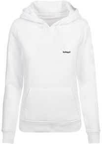 MISS TEE Damen Kapuzenpullover "Miss Tee Damen Babygal Hoody", weiß, casual, Gr. M, unifarben, 65% Baumwolle, 35% Polyester, Pullover