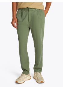 Tommy Jeans Herren Chinohose "TJM CASUAL ELASTICATED PANT", grün, casual, Gr. S, Twill, Obermaterial: 97% Baumwolle, 3% Elasthan, Hosen, mit