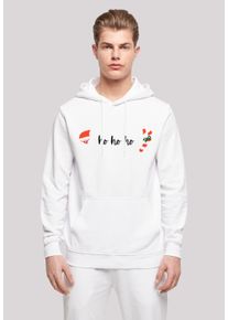 F4NT4STIC Herren Kapuzenpullover "Ho Ho Ho Weihnachten", weiß, casual, Gr. XXL, Obermaterial: 50% Baumwolle, 50% Polyester, Pullover, Print