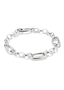 Thomas Sabo Damen Charm-Armband "Charm Club Connect: mit drei Connect Links", 17, Silber 925, recycelt, silber, Silber 925, recycelt, Armbänder