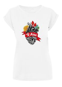 Merchcode Herren T-Shirt "Merchcode Damen", weiß, casual, Gr. L, bedruckt, 100% Baumwolle, Shirts
