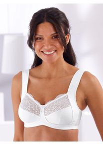 Damen Entlastungs-BH, Gr. 80, weiß, 93% Polyamid, 7% Elasthan, BHs