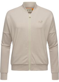 Ragwear Damen Sweatjacke "Doron", weiß, casual, Gr. XXXL, Material: 67% Polyester, 28% Viskose, 5% Elasthan, Sweatjacken, sportliche Damen