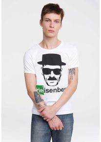 logoshirt Herren T-Shirt "Heisenberg", weiß, casual, Gr. XL, unifarben, 100% Baumwolle, Shirts, mit coolem Heisenberg-Print