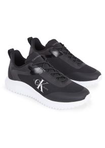 Herren Sneaker "EVA RUNNER LOW LACE ML MIX", Calvin Klein Jeans, Gr. 42, schwarz-weiß, Polyester, sportlich, Schuhe, Freizeitschuh, Halbschuh,