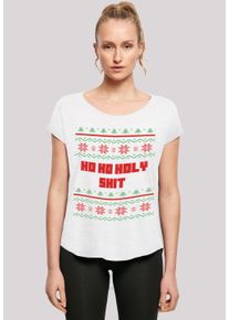 F4NT4STIC Damen T-Shirt "Ho Ho Holy", weiß, casual, Gr. XL, Obermaterial: 100% Baumwolle, Shirts, Print