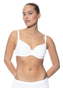 Mey Damen Bügel-BH "JOAN", Gr. 85, weiß, Single Jersey, Obermaterial: 77% Polyamid, 23% Elasthan, feminin, BHs, Full-Cup, Zierträger verstellbar