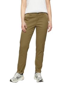 QS Damen Chinohose, grün, casual, Gr. 44, unifarben, Web, Obermaterial: 98% Baumwolle, 2% Elasthan, Hosen, aus Baumwollstretch