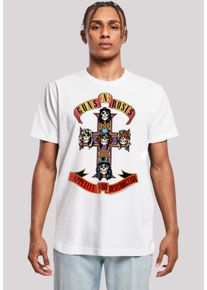 F4NT4STIC Herren T-Shirt "Guns 'n' Roses Appetite For Destruction", weiß, casual, Gr. 5XL, Obermaterial: 100% Baumwolle, Shirts, Print