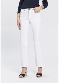 Arizona Damen Gerade Jeans "Comfort-Fit", weiß, Basic, Gr. 48, Jeans, Obermaterial: 98% Baumwolle, 2% Elasthan, Jeans, High Waist