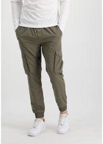 Herren Jogginghose "Alpha Industries Men - Pants Nylon Cargo Jogger", grün, Gr. XXL, Alpha Industries, Obermaterial: 100% Polyester, Hosen