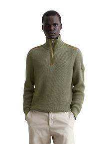 Marc O'Polo MARC O'POLO Herren Troyer "aus reiner Bio-Baumwolle", grün, casual, Gr. M, unifarben, Obermaterial: 100% Baumwolle, Pullover