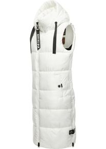 Navahoo Damen Steppweste "Schnuffelchen", weiß, modisch, Gr. L, Oberstoff: 100% Polyester; Futter: 100% Polyester; Wattierung: 100% Polyester,