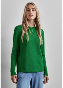 Street One Damen Strickpullover, grün, casual, Gr. 36, unifarben, Stoff, 30% Polyester, 29% Polyacryl, 21% Viskose, 20% Nylon, Pullover, mit