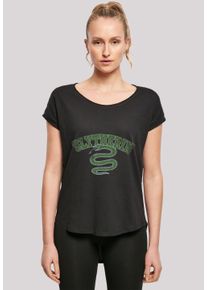 F4NT4STIC Damen T-Shirt "Harry Potter Slytherin Sport Wappen", schwarz, casual, Gr. S, Obermaterial: 100% Baumwolle, Shirts, Print