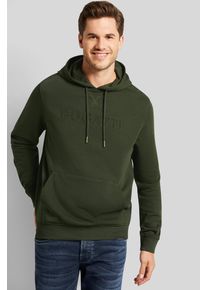 Bugatti Herren Sweatshirt, grün, casual, Gr. XXL, unifarben, Sweatware, 87% Baumwolle, 13% Polyester, Sweatshirts, mit Logo-Print