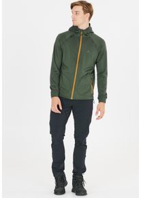 WHISTLER Herren Fleecejacke "Tracker", grün, sportlich, Gr. XL, unifarben, 95% Polyester, 5% Elasthan, Jacken, mit Powerstretch und praktischer Kapuze
