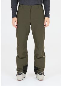 SOS Herren Skihose "Cervinia", grün, sportlich, Gr. S, unifarben, 86% Polyamid, 14% Elasthan, Hosen, mit 15.000 mm Wassersäule und bequemer Wattierung