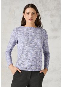 Cecil Damen Strickpullover, lila, casual, Gr. XS, meliert, Strick, Obermaterial: 68% Viskose, 28% Polyester, 4% Elasthan, Pullover, meliert, mit