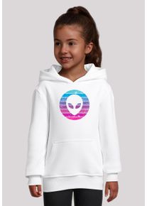 F4NT4STIC Mädchen Kapuzenpullover "Alien Kopf", weiß, casual, Gr. 158, Obermaterial: 65% Baumwolle, 35% Polyester, Pullover, Premium Qualität