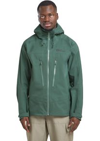 Jack Wolfskin Herren Funktionsjacke "KAMMWEG 3L JKT M", grün, Gr. M, Oberstoff: 100% POLYESTER ; Futter 1: 100% POLYESTER ; Futter 2: 86% POLYAMID,