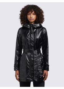 Khujo Damen Regenmantel "ALECIA2", schwarz, casual, Gr. L, unifarben, 63% Nylon, 37% Polyurethan, Mäntel