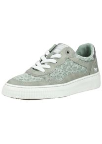 Mustang Shoes Damen Sneaker "Mustang Shoes Sneaker Lederimitat", Gr. 37, grün, Lederimitat, casual, Schuhe