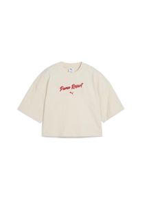Puma Damen T-Shirt "PREMIUM ESS Oversized-T-Shirt mit Grafik Damen", weiß, Gr. XL, clean, 100% Baumwolle, Shirts