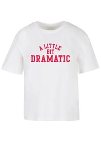 MISS TEE Herren T-Shirt "Miss Tee Damen Lil Dramatic Tee", weiß, casual, Gr. XXXL, bedruckt, 100% Baumwolle, Shirts
