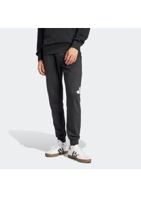 Herren Sporthose "M BL FT PT", schwarz-weiß, sportlich, Gr. S, adidas Sportswear, Obermaterial: 55% Baumwolle, 36% Polyester, 9% Viskose, Hosen