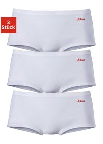 s.Oliver Damen Panty, Gr. 32, weiß, Jersey, Obermaterial: 90% Baumwolle, 10% Elasthan (LYCRA), unifarben, Unterhosen, aus elastischer