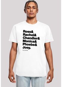 F4NT4STIC Herren T-Shirt "FRIENDS", weiß, casual, Gr. M, Obermaterial: 100% Baumwolle, Shirts, Print