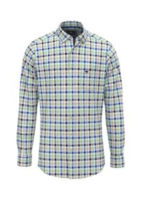 Fynch-Hatton Herren Karohemd, grün, casual, Gr. XXXL, kariert, Web, Obermaterial: 100% Baumwolle, Hemden, mit Logo Stickerei