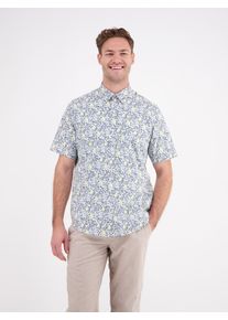 Lerros Herren Kurzarmhemd "Lerros Herren Halbarmhemd, floral bedruckt", weiß, Gr. XXXL, 100% Baumwolle, Hemden