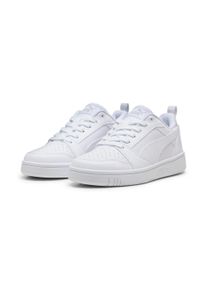 Puma Kinder Sneaker "REBOUND V6 LO JR", Gr. 38,5, weiß, Synthetik, sportlich, Schuhe