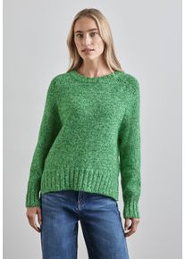 Street One Damen Strickpullover, grün, casual, Gr. 44, unifarben, Feinstrick, 73% Polyacryl, 18% Polyester, 9% Baumwolle, Pullover, mit