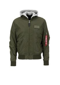 Herren Bomberjacke "Alpha Industries Men - Bomber Jackets MA-1 TT Two Tone Hood", grün, Gr. L, Alpha Industries, Obermaterial: 100% Nylon, Futter: