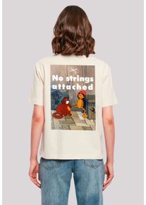 F4NT4STIC Damen T-Shirt "Pinocchio No Strings Attached", weiß, casual, Gr. L, Obermaterial: 100% Baumwolle, Shirts, Retro, Heroes of Childhood, TV